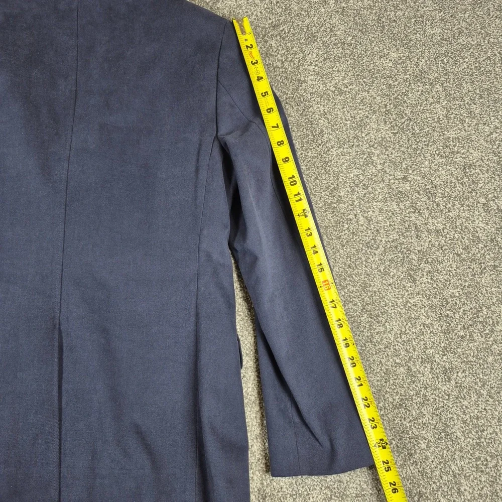 Banana Republic Blazer Mens 40R Navy Blue Slim Fit Brushed Cotton Sport Coat